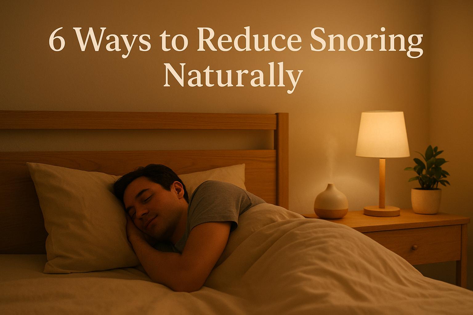 Less Snoring 6 Ways to Reduce Snoring Naturally – BWLL